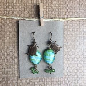 Handmade Turtle Earrings ✨